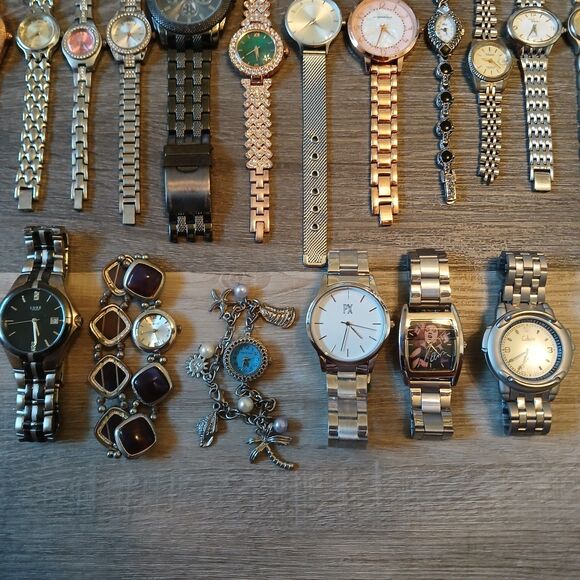 Lot 35+ Watches Parts/Repair ALL Metal Timex Armitron Rumours Liz Claiborne main image 8